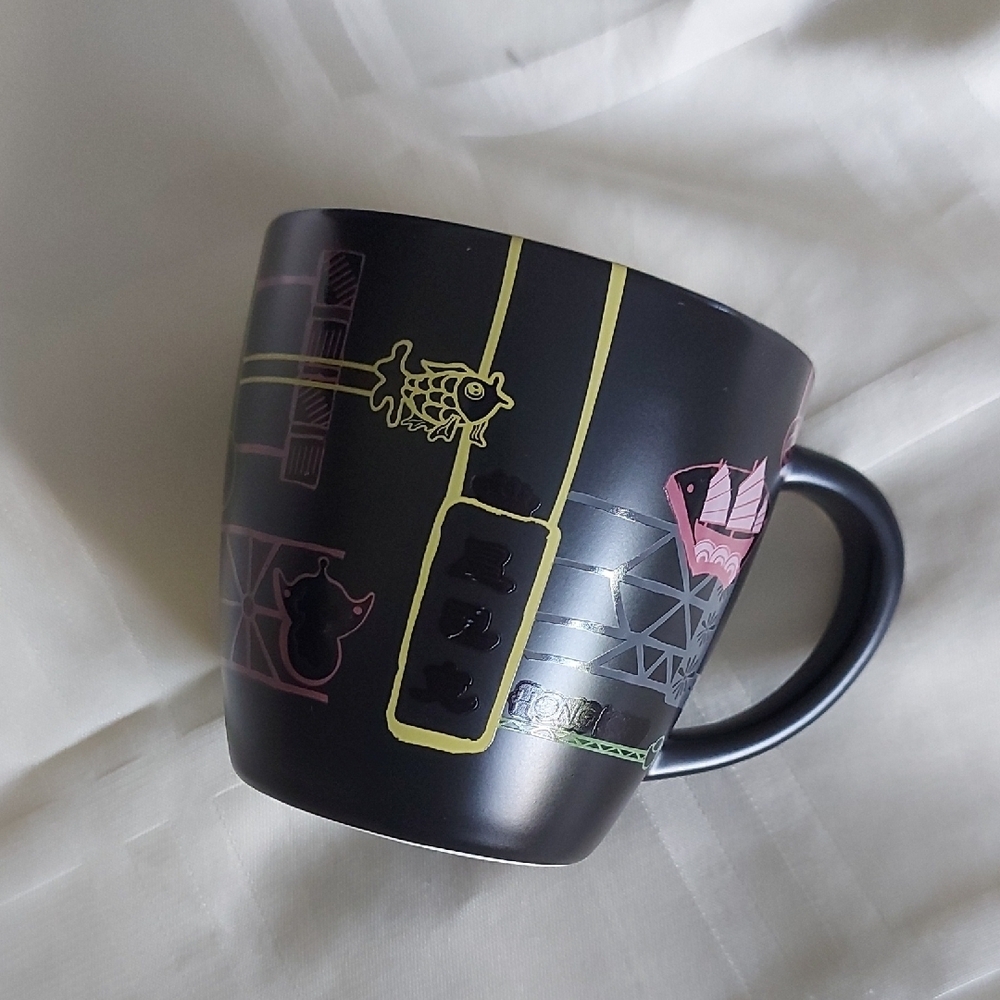 Starbucks Black Hong Kong Collectible Heat Sensitive Mug